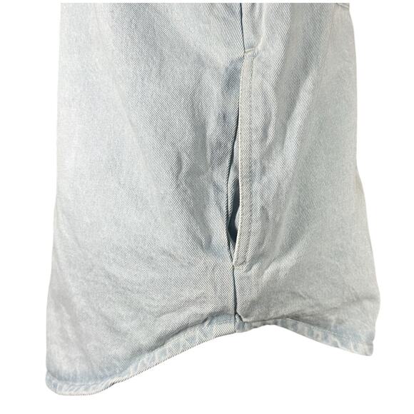 Urban Outfitters BDG Denim Jean Jacket Shacket Light Wash Lined Corduroy Collar - Picture 10 of 15